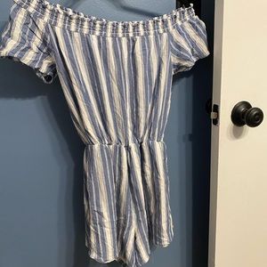 Hollister striped romper